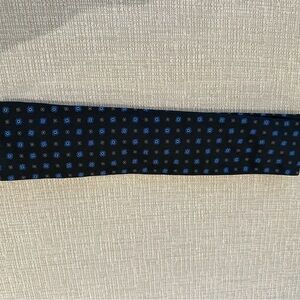 Brooks Brothers Black and Blue Geometric Tie